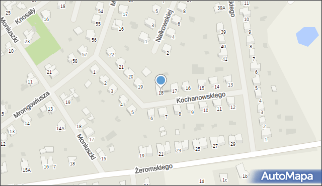 Bartoszyce, Kochanowskiego Jana, 18, mapa Bartoszyce