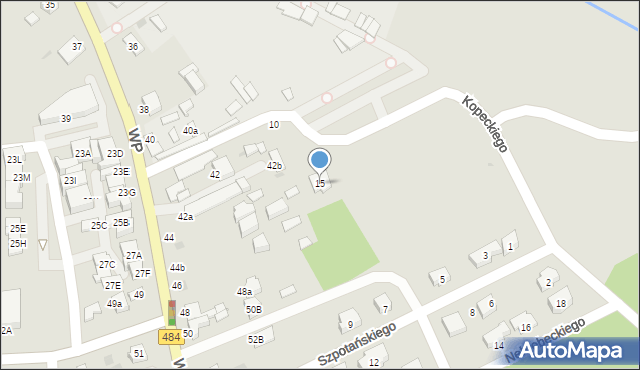 Bełchatów, Kopeckiego Kazimierza, 15, mapa Bełchatów