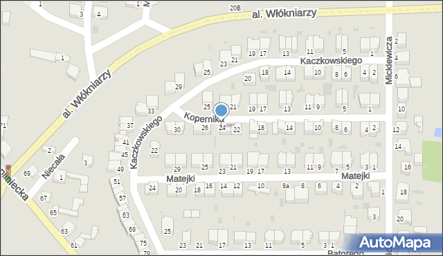 Bełchatów, Kopernika Mikołaja, 24, mapa Bełchatów