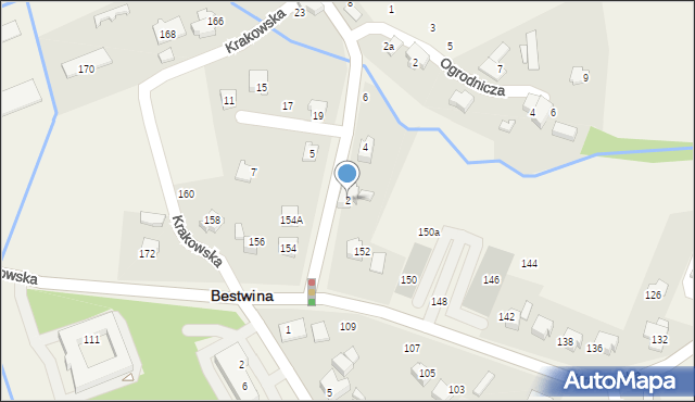 Bestwina, Kościelna, 2, mapa Bestwina