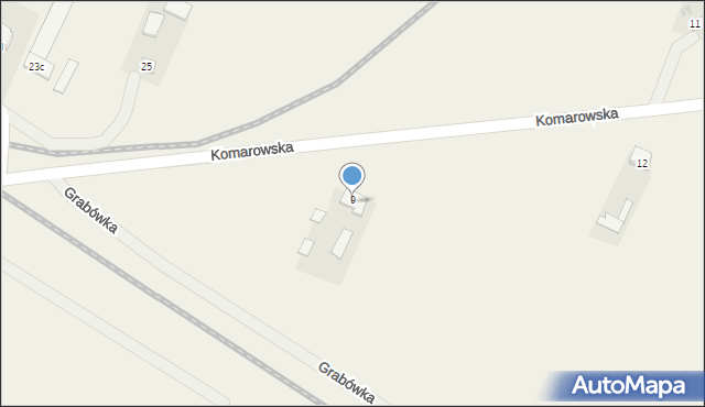 Bezwola, Komarowska, 10, mapa Bezwola