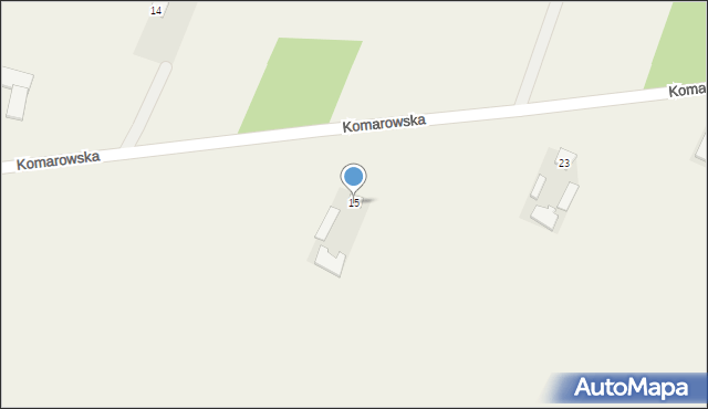 Bezwola, Komarowska, 15, mapa Bezwola