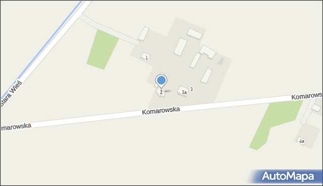 Bezwola, Komarowska, 2, mapa Bezwola