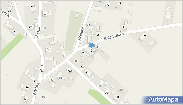 Biadacz, Kolanowska, 2, mapa Biadacz