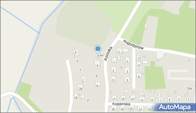 Biała, Koziołka Karola, ks., 2, mapa Biała