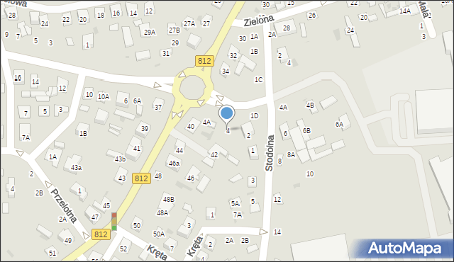 Biała Podlaska, Koncertowa, 4, mapa Białej Podlaskiej