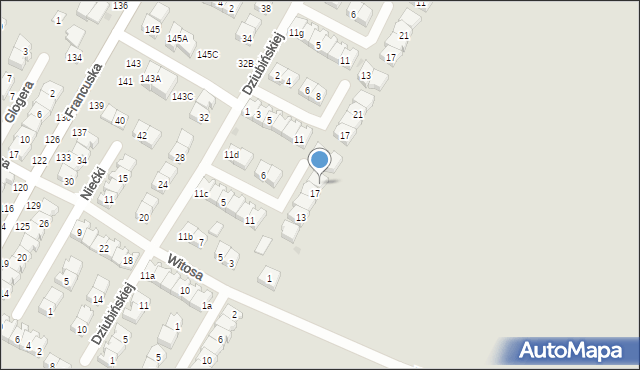 Biała Podlaska, Kowalskiego Wacława, 19, mapa Białej Podlaskiej