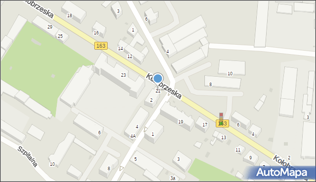 Białogard, Kołobrzeska, 21, mapa Białogard