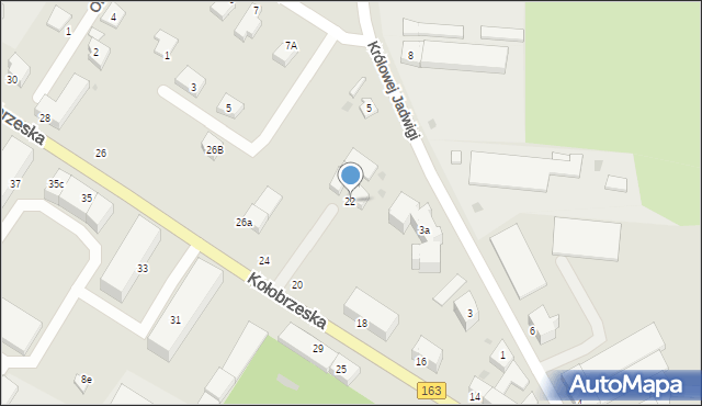 Białogard, Kołobrzeska, 22, mapa Białogard