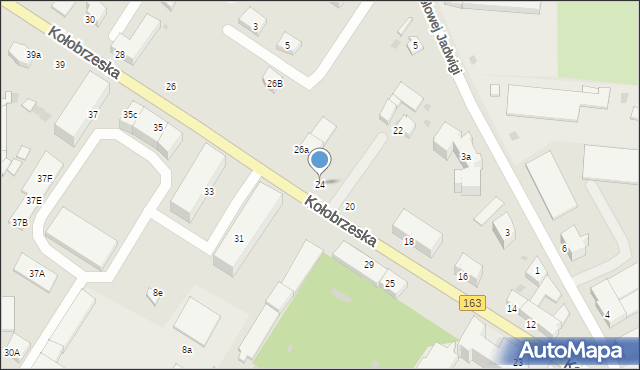 Białogard, Kołobrzeska, 24, mapa Białogard