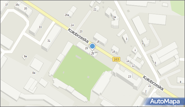 Białogard, Kołobrzeska, 25, mapa Białogard