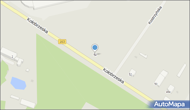 Białogard, Kołobrzeska, 54, mapa Białogard