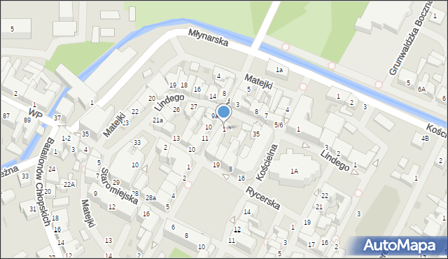 Białogard, Kopernika Mikołaja, 1, mapa Białogard