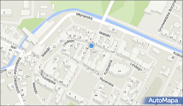 Białogard, Kopernika Mikołaja, 1A, mapa Białogard