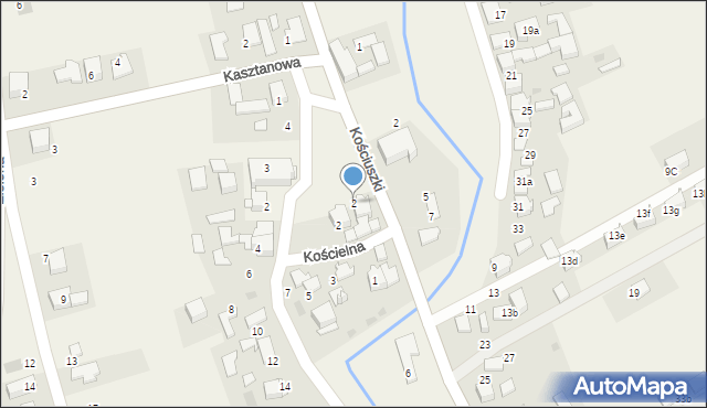 Bibice, Kościuszki Tadeusza, gen., 2, mapa Bibice