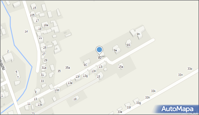 Bibice, Kościuszki Tadeusza, gen., 9D, mapa Bibice