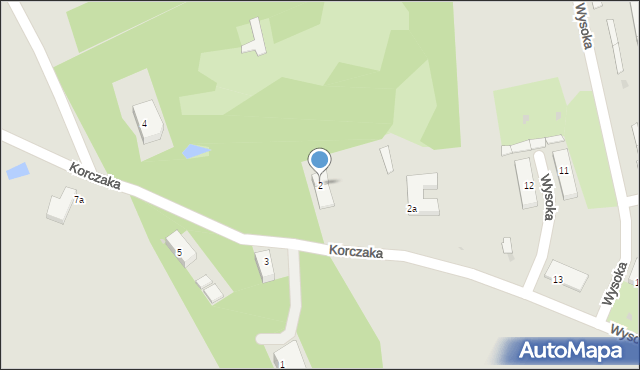 Bielawa, Korczaka Janusza, 2, mapa Bielawa