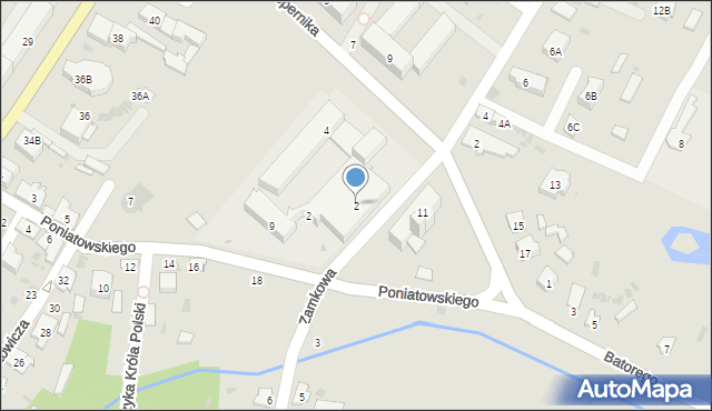 Bielsk Podlaski, Kopernika Mikołaja, 2, mapa Bielsk Podlaski