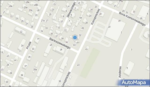 Biłgoraj, Konopnickiej Marii, 34a, mapa Biłgoraj