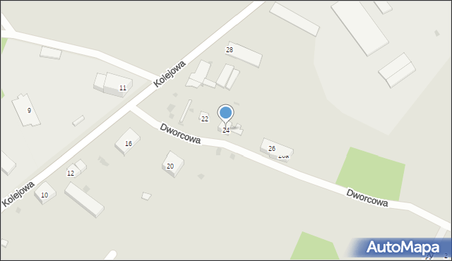 Bisztynek, Kolejowa, 24, mapa Bisztynek