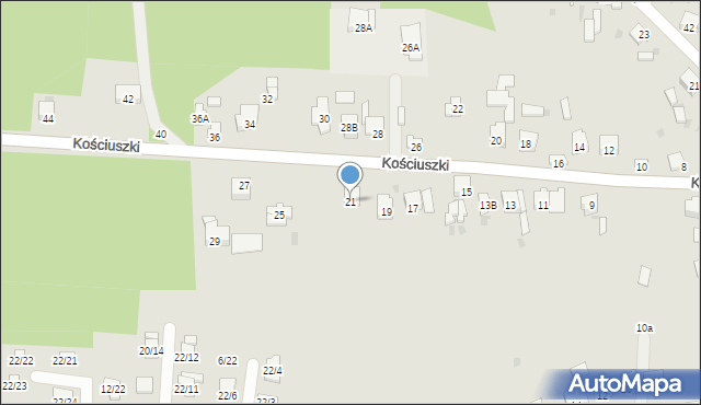 Blachownia, Kościuszki Tadeusza, gen., 21, mapa Blachownia