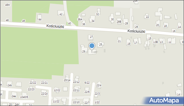 Blachownia, Kościuszki Tadeusza, gen., 27, mapa Blachownia