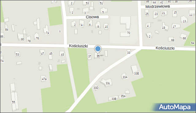 Blachownia, Kościuszki Tadeusza, gen., 35, mapa Blachownia