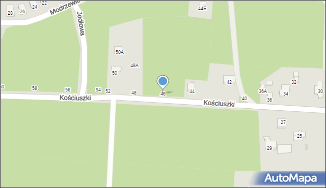 Blachownia, Kościuszki Tadeusza, gen., 46, mapa Blachownia