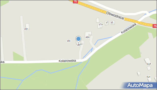 Bochnia, Kolanowska, 49, mapa Bochni