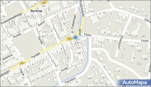 Bochnia, Kościuszki Tadeusza, gen., 11, mapa Bochni