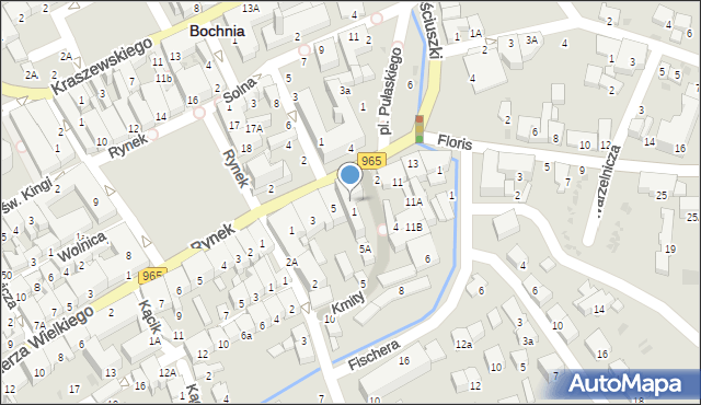 Bochnia, Kościuszki Tadeusza, gen., 7, mapa Bochni