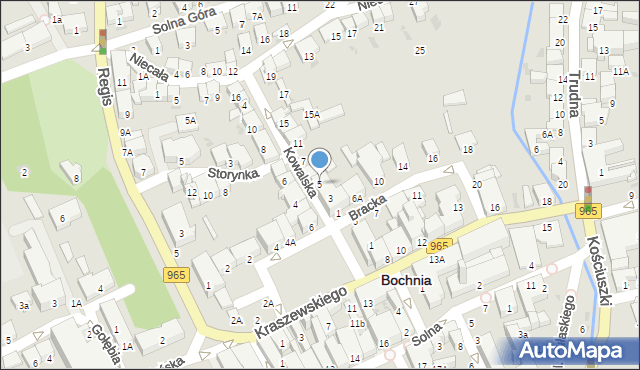 Bochnia, Kowalska, 5, mapa Bochni