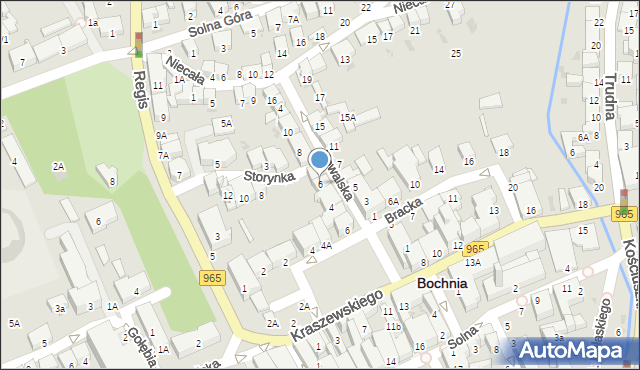 Bochnia, Kowalska, 6, mapa Bochni