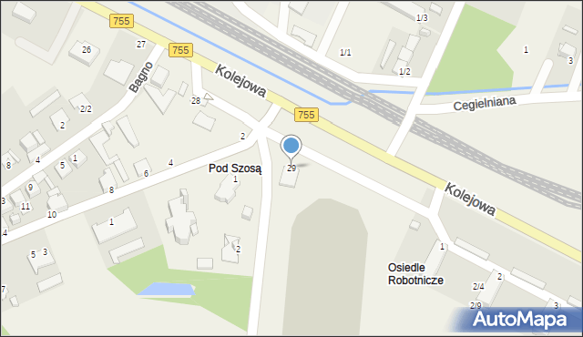 Bodzechów, Kolejowa, 29, mapa Bodzechów