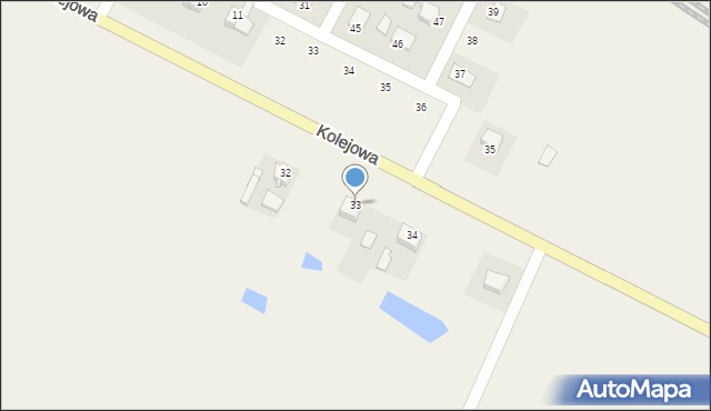 Bodzechów, Kolejowa, 33, mapa Bodzechów