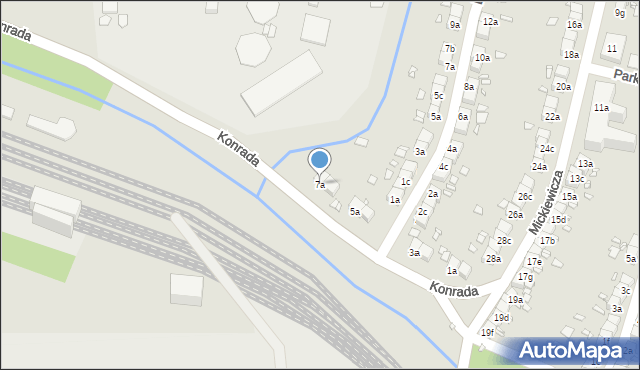 Bogatynia, Konrada, 7a, mapa Bogatynia