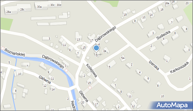Bogatynia, Kolejowa, 3, mapa Bogatynia