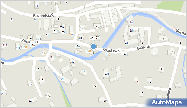 Bogatynia, Kościuszki Tadeusza, gen., 130, mapa Bogatynia