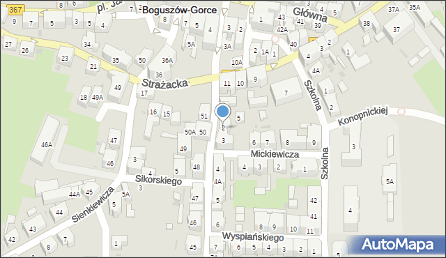 Boguszów-Gorce, Kolejowa, 2, mapa Boguszów-Gorce