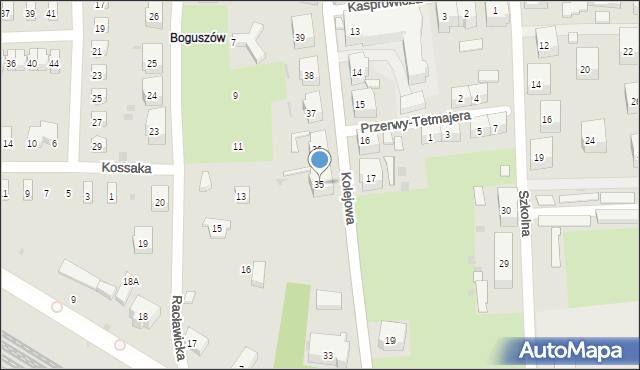 Boguszów-Gorce, Kolejowa, 35, mapa Boguszów-Gorce