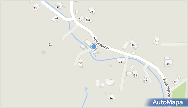 Boguszów-Gorce, Kosynierów, 29, mapa Boguszów-Gorce