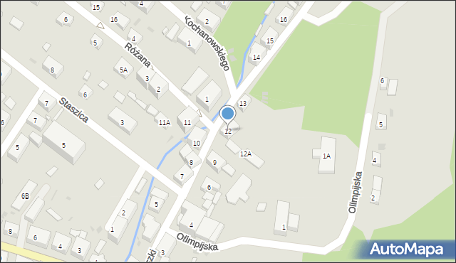 Boguszów-Gorce, Kościuszki Tadeusza, gen., 12, mapa Boguszów-Gorce