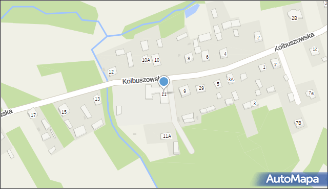 Bojanów, Kolbuszowska, 11, mapa Bojanów