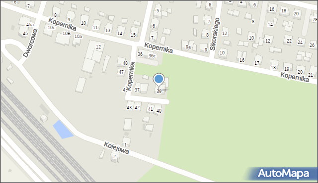 Bojanowo, Kopernika Mikołaja, 39, mapa Bojanowo