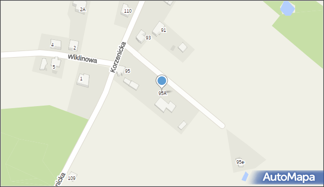 Bojszowy Nowe, Korzenicka, 95A, mapa Bojszowy Nowe