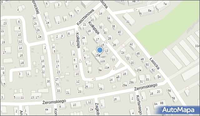 Bolesławiec, Kołłątaja Hugo, 13a, mapa Bolesławca