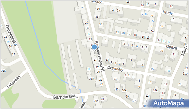 Bolesławiec, Komuny Paryskiej, 16, mapa Bolesławca