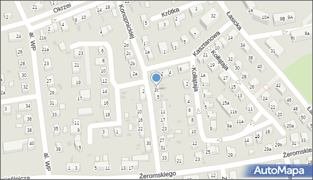 Bolesławiec, Konopnickiej Marii, 1c, mapa Bolesławca