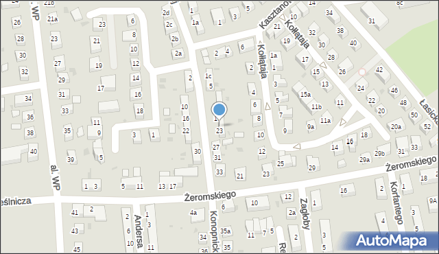 Bolesławiec, Konopnickiej Marii, 21, mapa Bolesławca