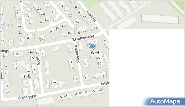 Bolesławiec, Korfantego Wojciecha, 9A, mapa Bolesławca